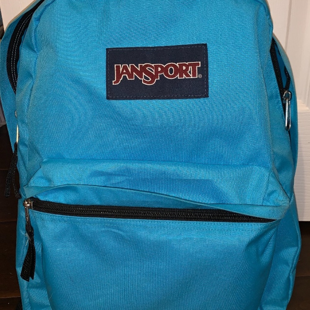 Blue jansport backpack